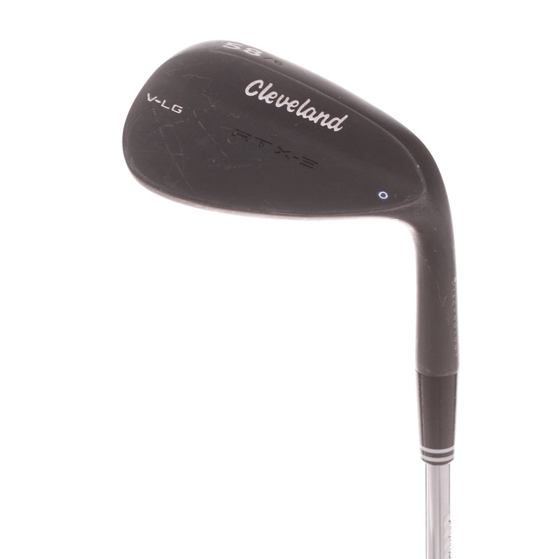 Cleveland RTX-3 Black Steel Men's Right Lob Wedge 58 Degree Wedge - Dynamic Gold