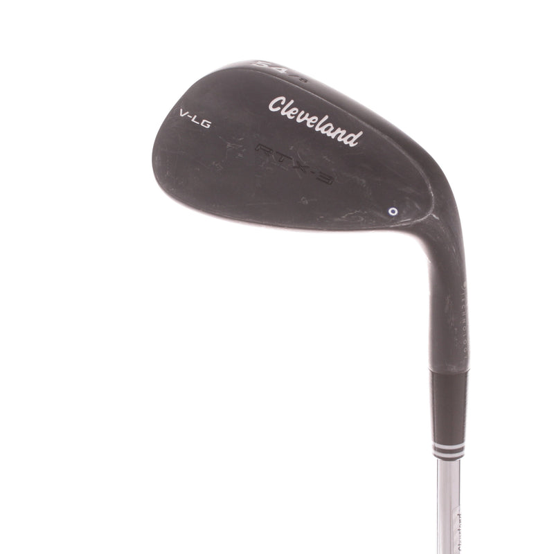 Cleveland RTX-3 Black Steel Mens Right Hand Sand Wedge 54 Degree 8 Bounce Wedge - Dynamic Gold