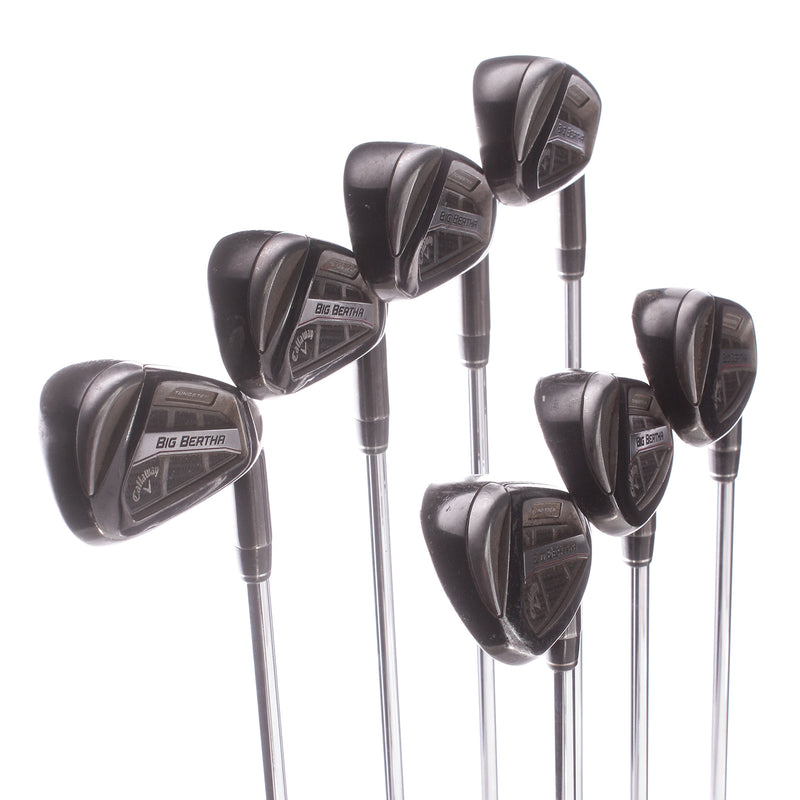 Callaway Great Big Bertha Tungsten Steel Mens Right Hand Irons 4-PW Stiff - True Temper 95 S300