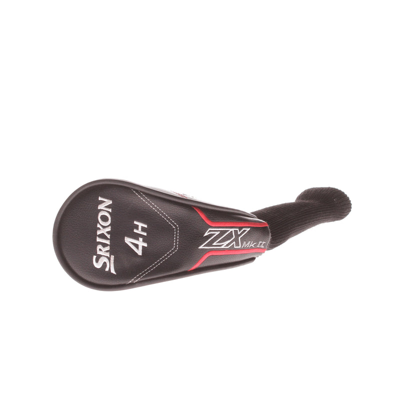 Srixon ZX Mens Left Hand Graphite 4 Hybrid 22 Degree Regular - Hzrdus Smoke Red RDX 5.5 70