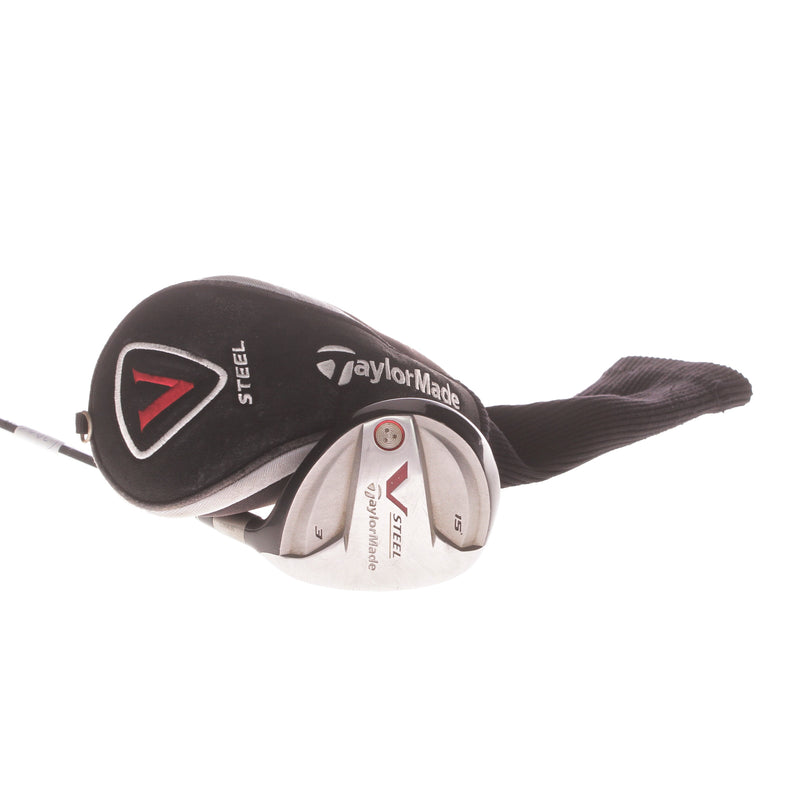 TaylorMade V Steel Steel Mens Right Hand Fairway 3 Wood 15 Degree Stiff - Dynamic Gold Lite