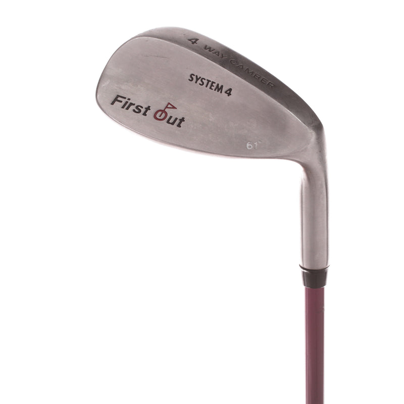 First Out System 4 Graphite Mens Right Hand Lob Wedge 61 Degree Wedge - Ovation