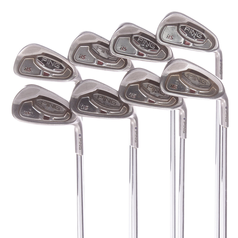 Ping I15 Steel Mens Right Hand Iron 3-PW Black Dot Stiff - Ping AWT