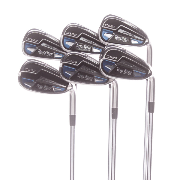 Tour Edge C522 Steel Mens Right Hand Irons 5-PW Regular - KBS Max R 80