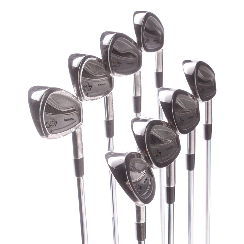 Dunlop Pro Series - 02 Oversize Steel Mens Right Hand Irons 3-PW Regular - True Temper Powerpoint Tour