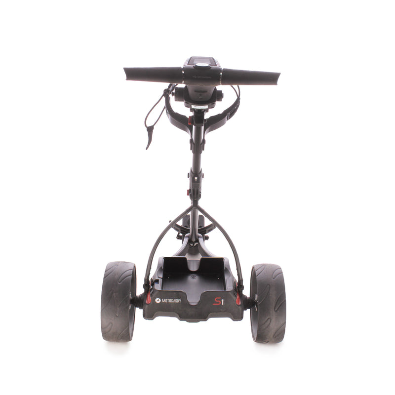 Motocaddy S1 36 Hole Lithium Second Handelectric Golf Trolley - Black/Red