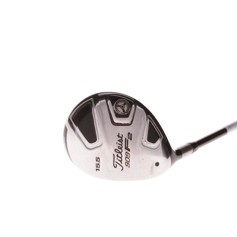 Titleist 909 F2 Mens Left Hand Graphite Fairway 3 Wood 15.5 Degree Stiff - Aldila VooDoo SVS6