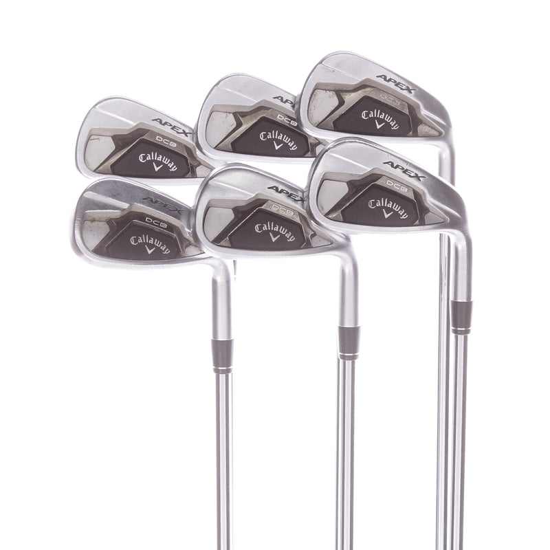 Callaway Apex DCB Steel Mens Right Hand Irons 5-PW Regular - True Temper Elevate MPH R 85