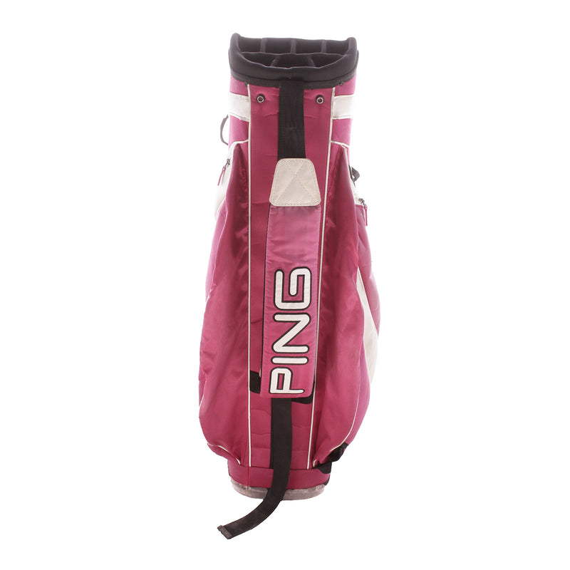 Ping Frontier LT Second Hand Cart Bag - Pink/White