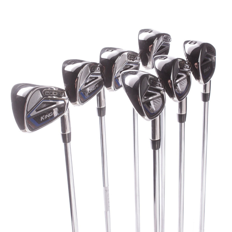 Cobra King F8 One Length Steel Mens Right Hand Irons 4-PW Regular - True Temper One Flighted R