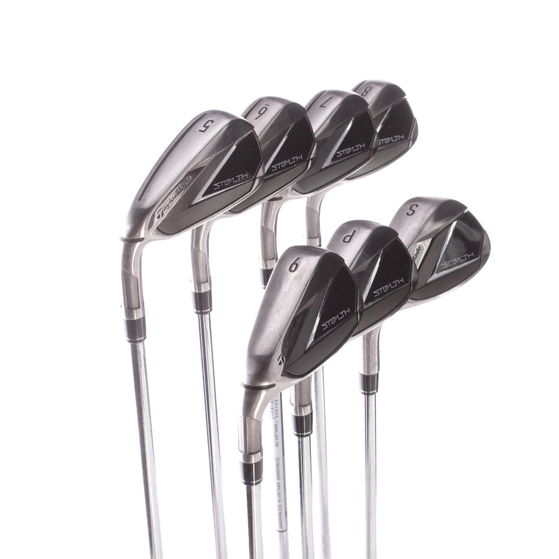 TaylorMade Stealth Steel Men's Left Irons 5-SW Regular - KBS Max 85