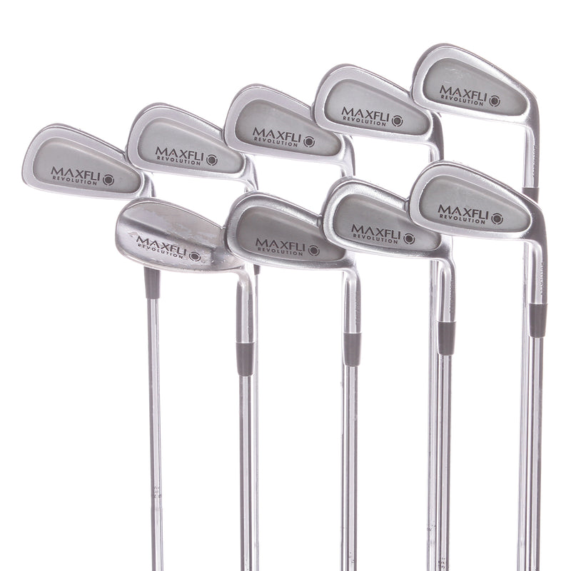 Maxfli Revolution Steel Mens Right Hand Irons 3-SW Regular - Dynamic Gold R300U