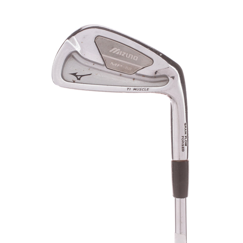 Mizuno MP-59 TI Muscle Steel Mens Right Hand 7 Iron Stiff - True Temper Dynamic Gold S300