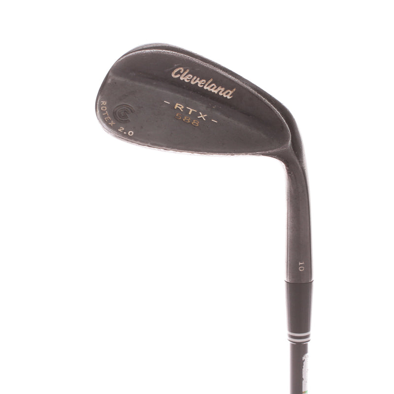 Cleveland 588 RTX Black Pearl Graphite Mens Right Hand Gap Wedge 50 Degree 10 Bounce Wedge - Miyazaki 95 WDG