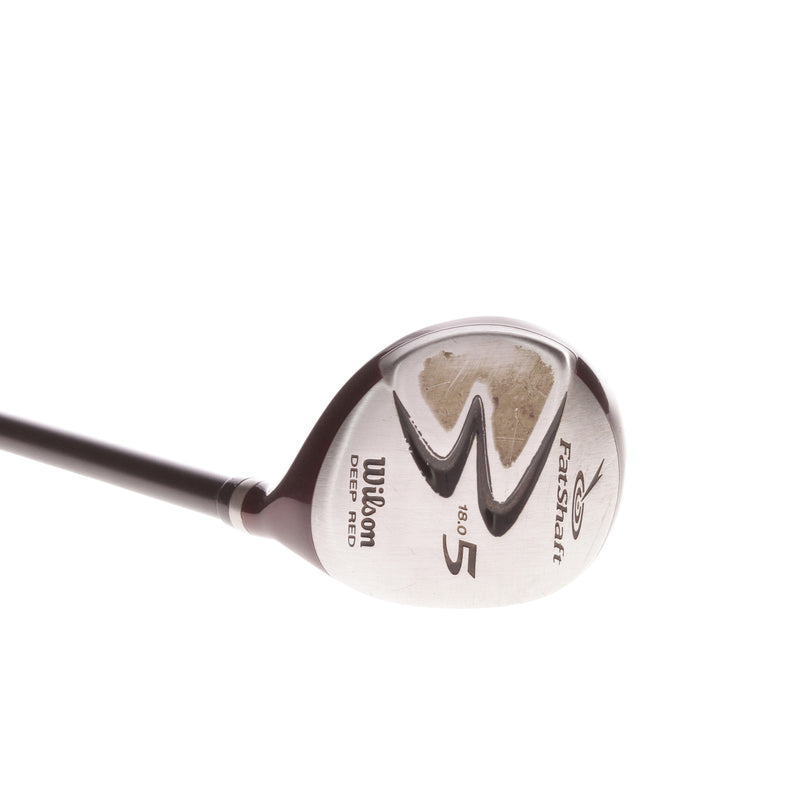 Wilson Fat Shaft Deep Red Graphite Mens Right Hand Fairway 5 Wood 18 Degree Regular - Fatshaft 480 Grafalloy Prolite R