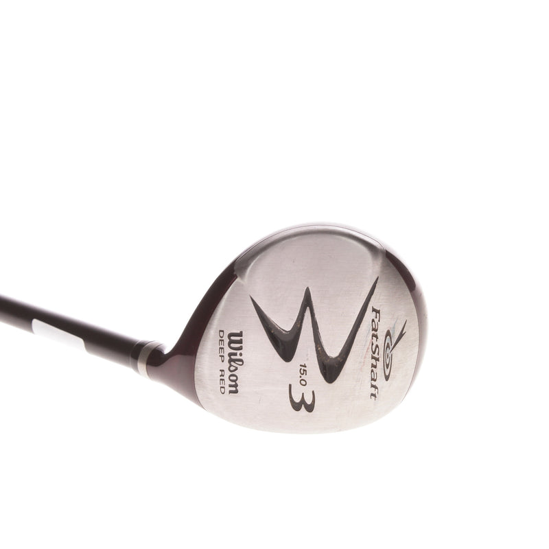 Wilson Staff Fat Shaft Graphite Mens Right Hand Fairway 3 Wood 15 Degree Regular - Wilson Grafalloy Fat Shaft 480 R