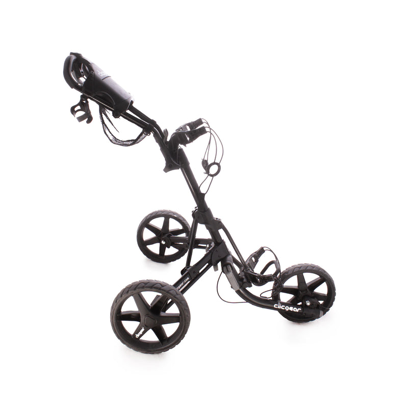 Clicgear 3.5+ Second Hand 3 Wheel Push Trolley - Black