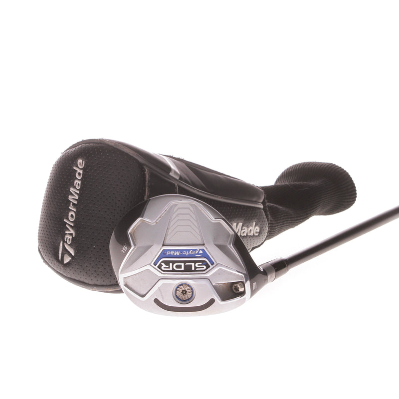 TaylorMade SLDR Graphite Mens Left Hand Fairway 3 Wood 15 Degree Regular - Fujikura Speeder 77