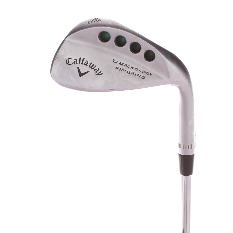 Callaway Mack Daddy PM Grind Steel Mens Right Hand Lob Wedge 58 Degree 10 Bounce Wedge - KBS Tour-V