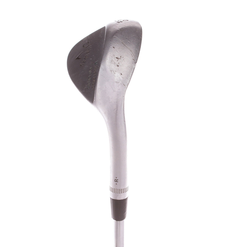 Callaway Mack Daddy PM Grind Steel Mens Right Hand Lob Wedge 58 Degree 10 Bounce Wedge - KBS Tour-V