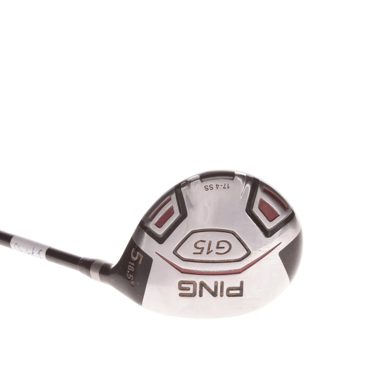 Ping G15 Mens Right Hand Graphite Fairway 5 Wood 18.5 Degree Regular - Aldila Serrano 75 R