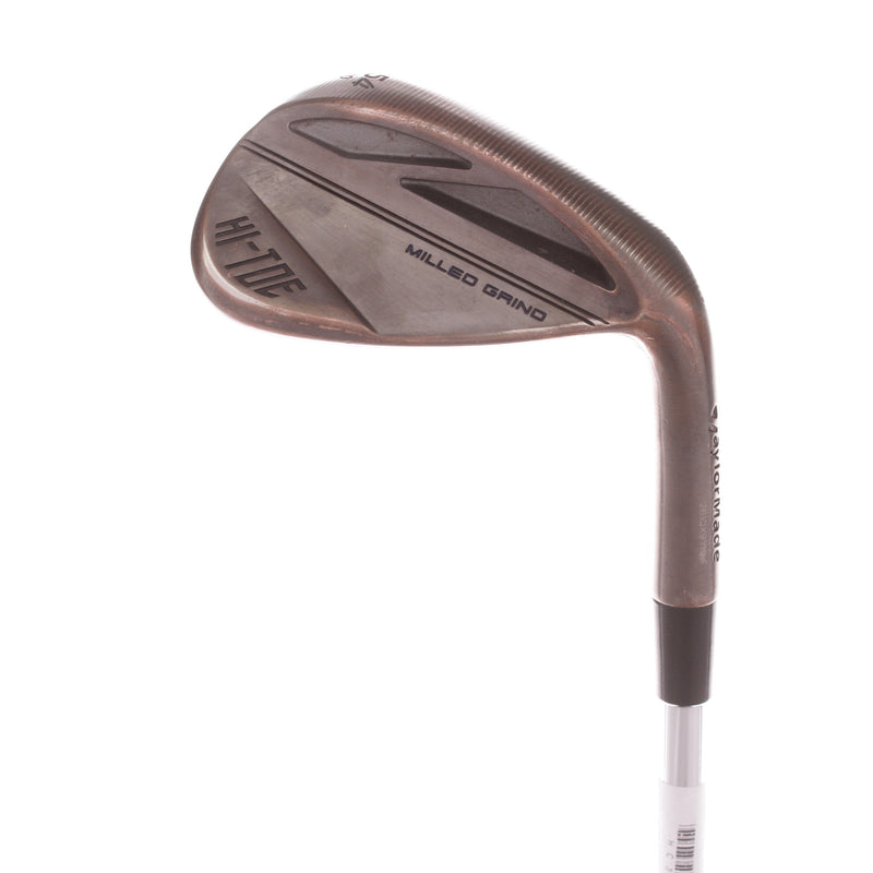 TaylorMade Milled Grind Hi Toe 3 Raw Steel Mens Right Hand Sand Wedge 54 Degree 10 Bounce Wedge - KBS Rev 2.0