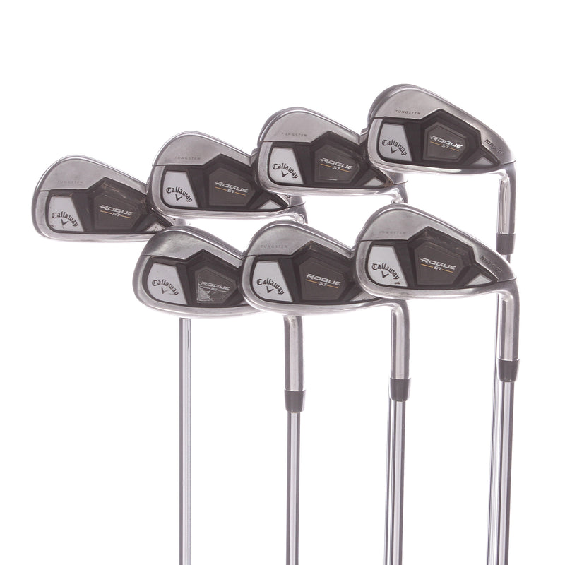 Callaway Rogue ST Max OS Steel Mens Right Hand Irons 4-PW Stiff - Elevate MPH 95 S