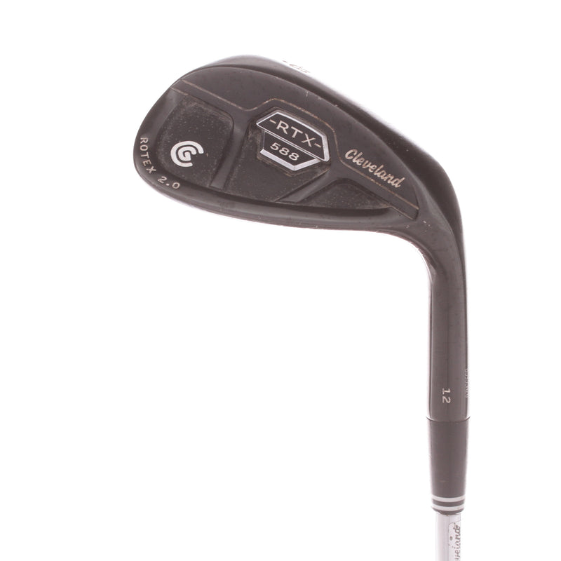 Cleveland Reg 588 RTX Black pearl Steel Mens Right Hand Lob Wedge 58 Degree 12 Bounce Wedge - Dynamic Gold