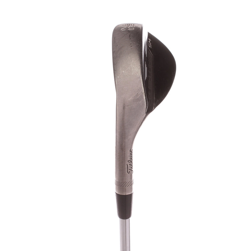 Titleist Vokey SM8 Brushed Steel F Grind Steel Men's Left Gap Wedge 52 Degree 8 Bounce Wedge - BV Design