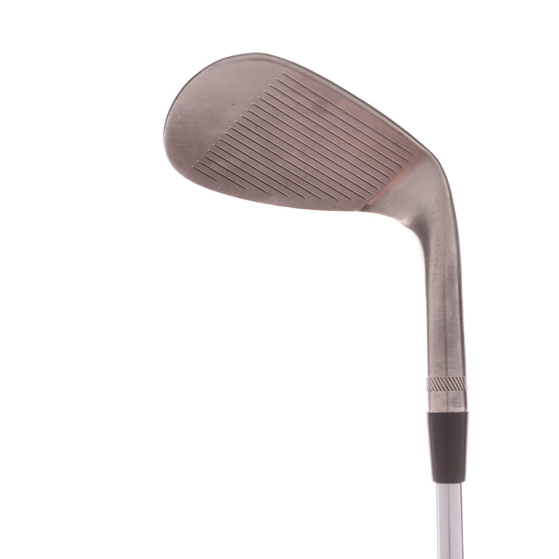 Titleist Vokey SM Brushed Steel D Grind Steel Mens Left Hand Lob Wedge 56 Degree 12 Bounce Wedge - BV Design