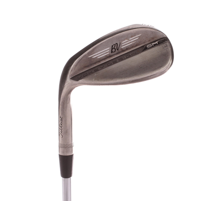 Titleist Vokey SM8 Brushed Steel D Grind Steel Men's Left Lob Wedge 56 Degree 12 Bounce Wedge - BV Design