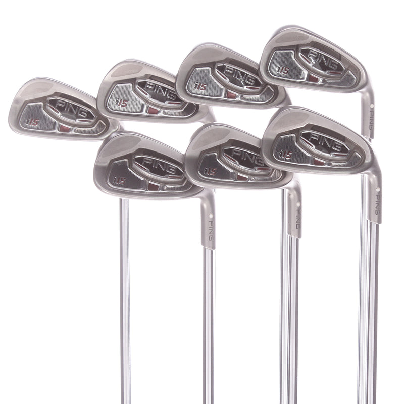 Ping I15 Steel Mens Right Hand Irons 4-PW Stiff - Ping AWT S