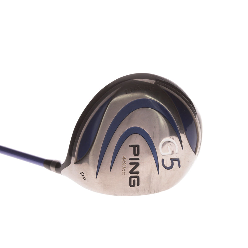 Ping G5 Graphite Mens Right Hand Driver 9 Degree Stiff - Pro Launch Blue 65 S