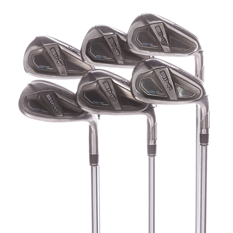 TaylorMade Sim 2 Max OS Steel Mens Right Hand Irons 6-SW Regular - KBS Max MT 85 R