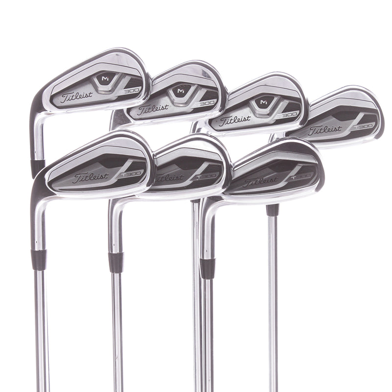 Titleist T300ii Steel Men's Left Irons 5-GW Regular - True Temper AMT Red R