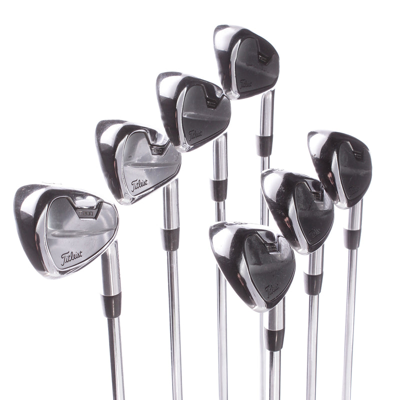 Titleist T200ii Steel Mens Right Hand Irons 5-GW Stiff - True Temper AMT Black