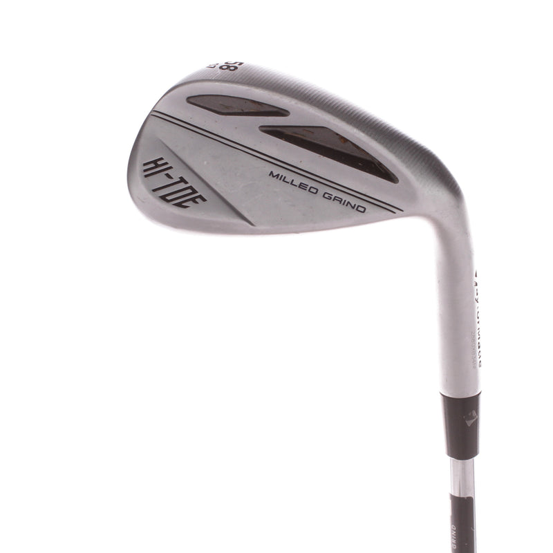 TaylorMade Milled Grind Hi-Toe Steel Men's Right Lob Wedge 58 Degree 07 Bounce Wedge - KBS Hi-REV 2.0 115