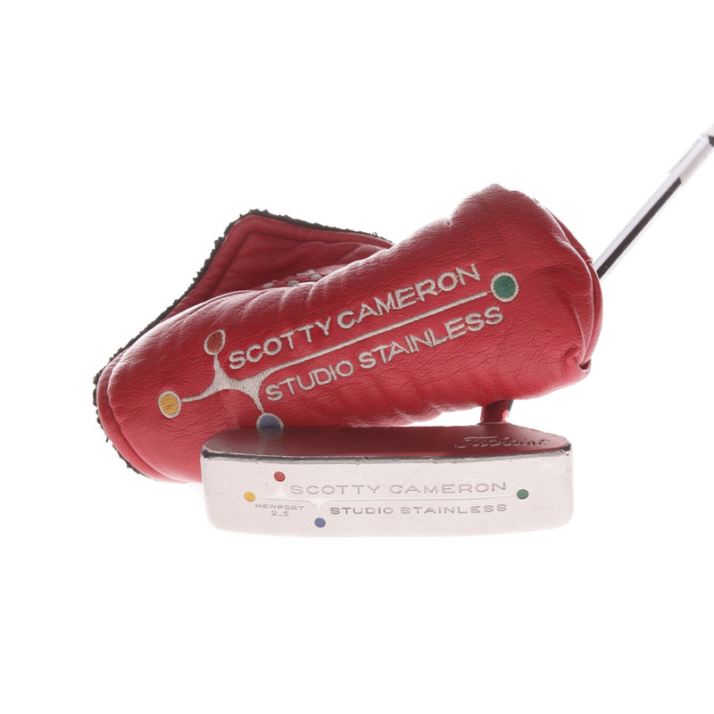 Scotty Cameron Studio Stainless Newport 2.5 Men's Right Putter 35 Inches - Lamkin SquareTop