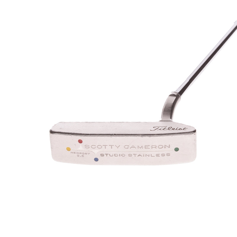 Scotty Cameron Studio Stainless Newport 2.5 Men's Right Putter 35 Inches - Lamkin SquareTop