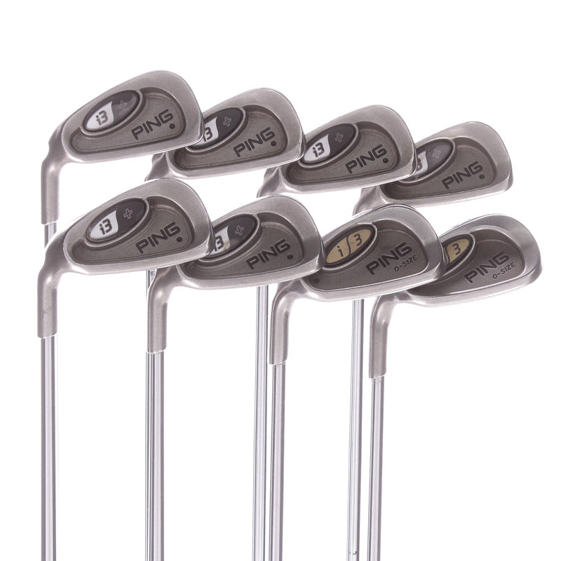 Ping i3 + Steel Men's Left Irons 4-SW Black Dot Regular - Ping True Temper