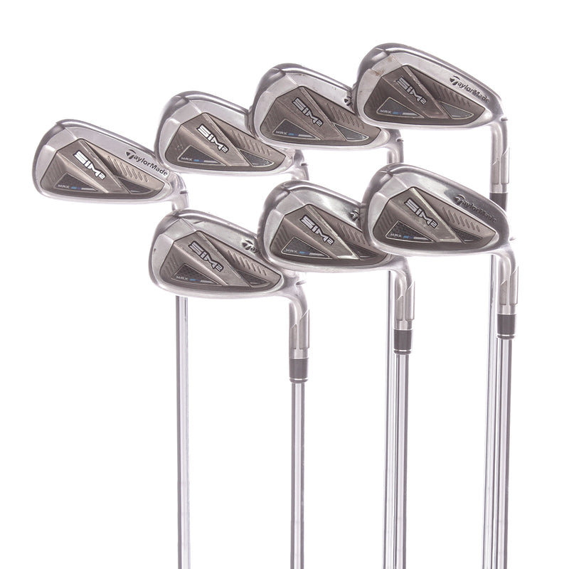 TaylorMade Sim 2 Max Steel Men's Right Irons 4-PW Stiff - KBS Tour 120 S