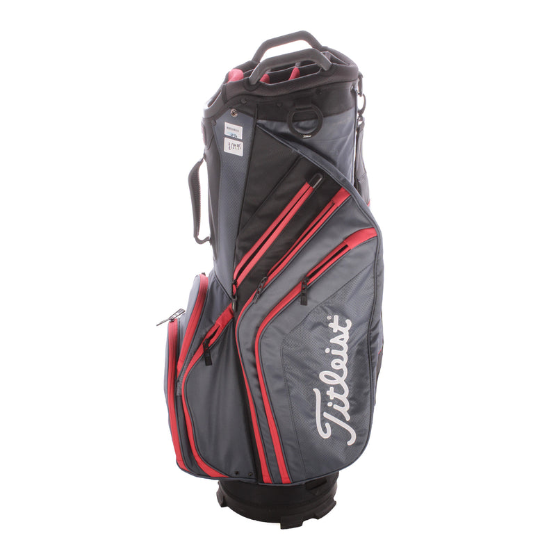 Titleist Cart 14 Second Hand Cart Bag - Grey/Black/Red