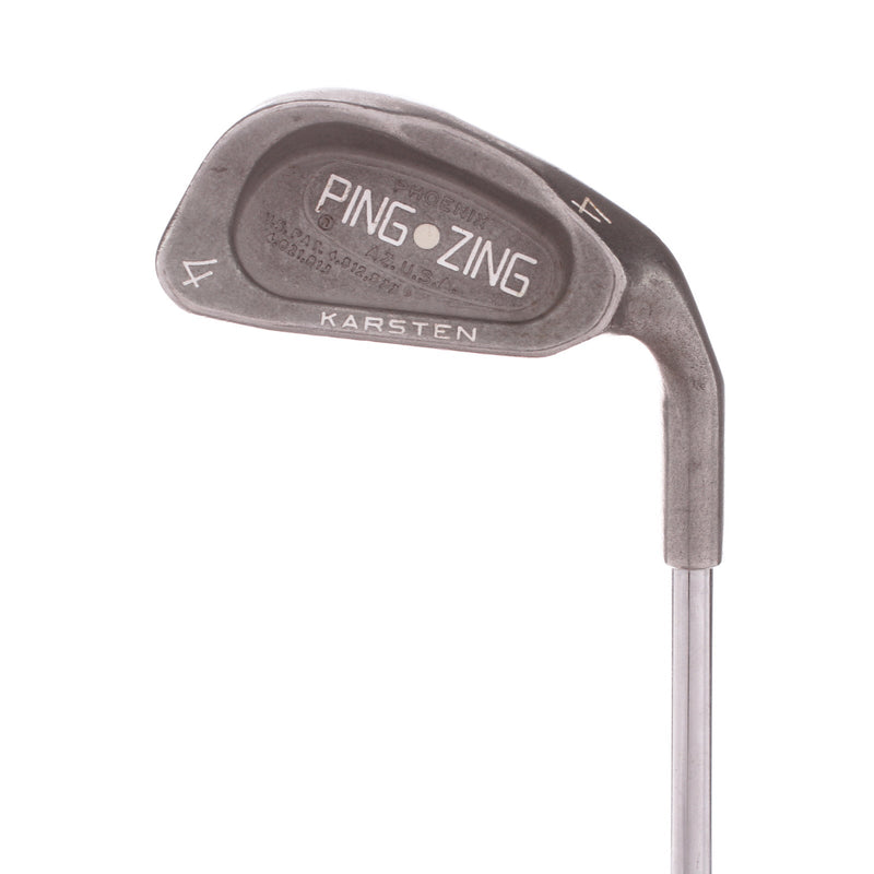 Ping Zing Men's Right Steel 4 Iron White Dot Stiff - Ping