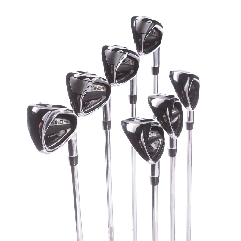 Cobra KING F9 Speedback Men's Right Steel Irons 5-GW Regular - KBS Tour 90 R