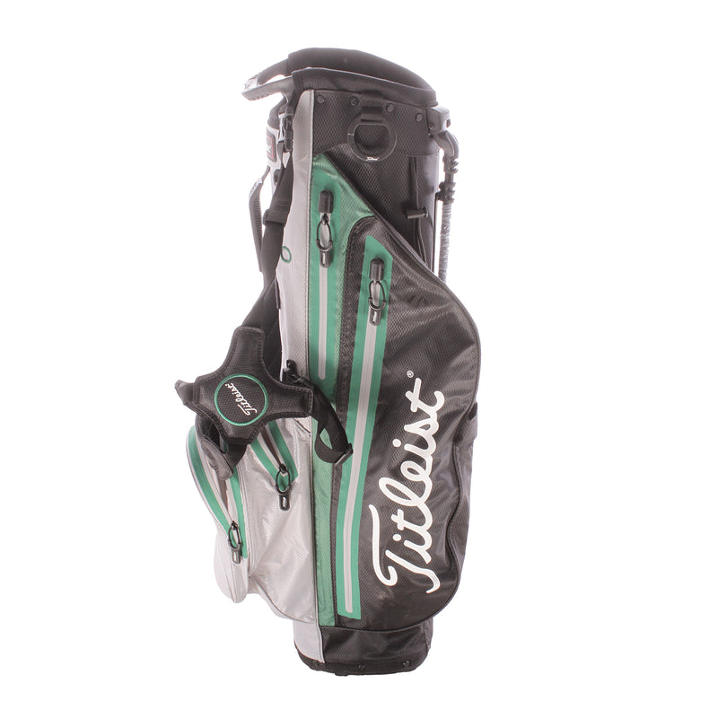 Titleist Player 4 Stadry Second Hand Stand Bag - Silver/Green/Black