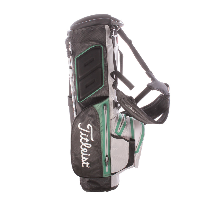 Titleist Player 4 Stadry Second Hand Stand Bag - Silver/Green/Black