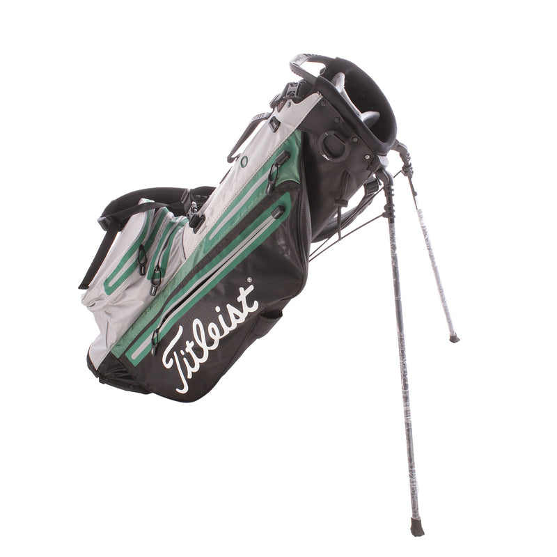 Titleist Player 4 Stadry Second Hand Stand Bag - Silver/Green/Black