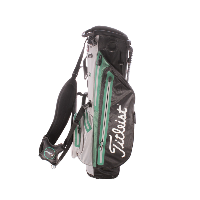 Titleist Player 4 Stadry Second Hand Stand Bag - Silver/Green/Black