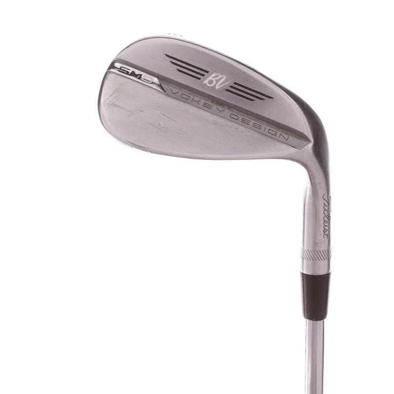 Titleist Vokey SM8 Chrome Steel Men's Right Gap Wedge 52 Degree 12 Bounce F Grind Wedge - BV Design