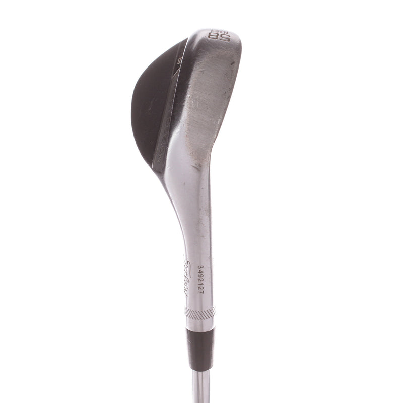 Titleist Vokey SM8 Chrome Steel Men's Right Lob Wedge 58 Degree 10 Bounce S Grind Wedge - BV Design